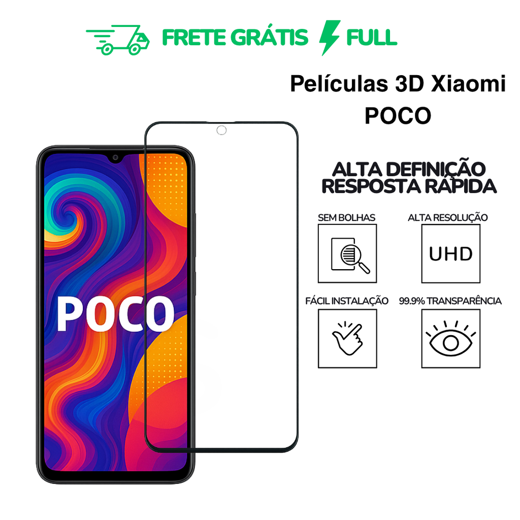 Películas para Xiaomi em vidro ou cerâmica