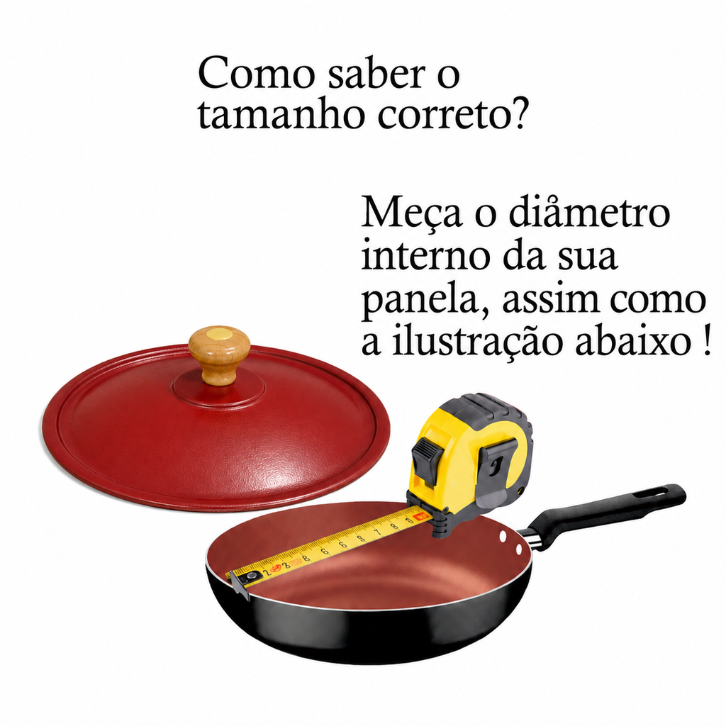 Jogo de 6 Tampas de Alumínio Leve