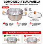 Jogo de 6 Panelas de Alumínio Fundido Grosso