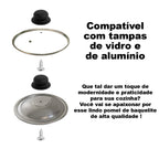 Puxadores de Plástico Preto para Tampas