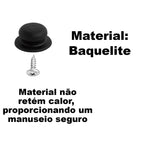 Puxadores de Plástico Preto para Tampas