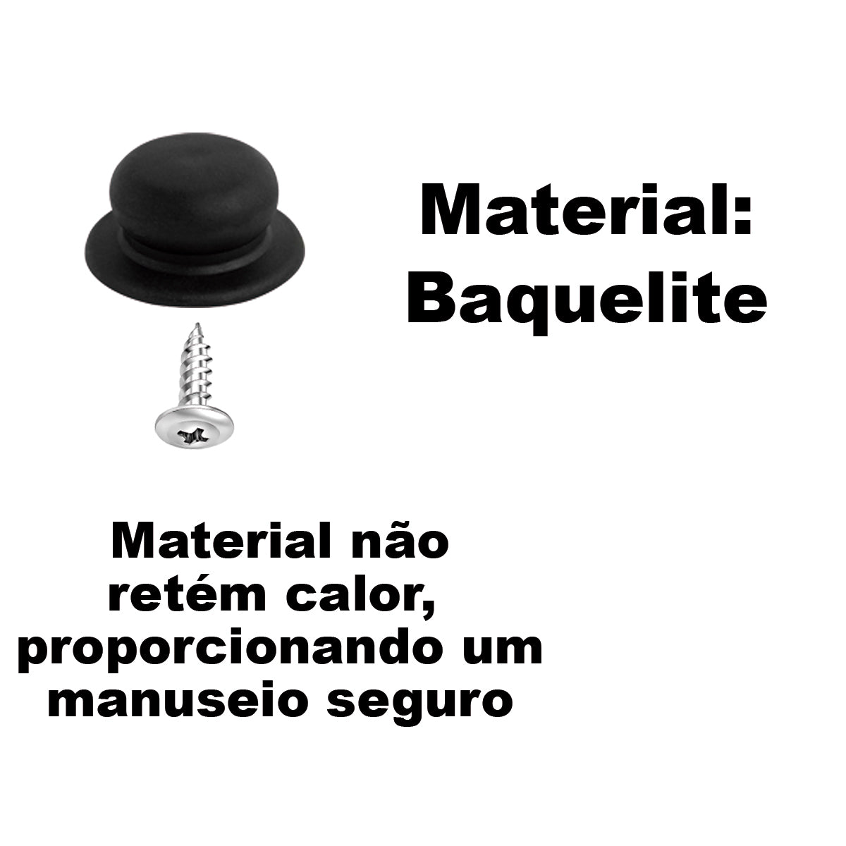 Puxadores de Plástico Preto para Tampas