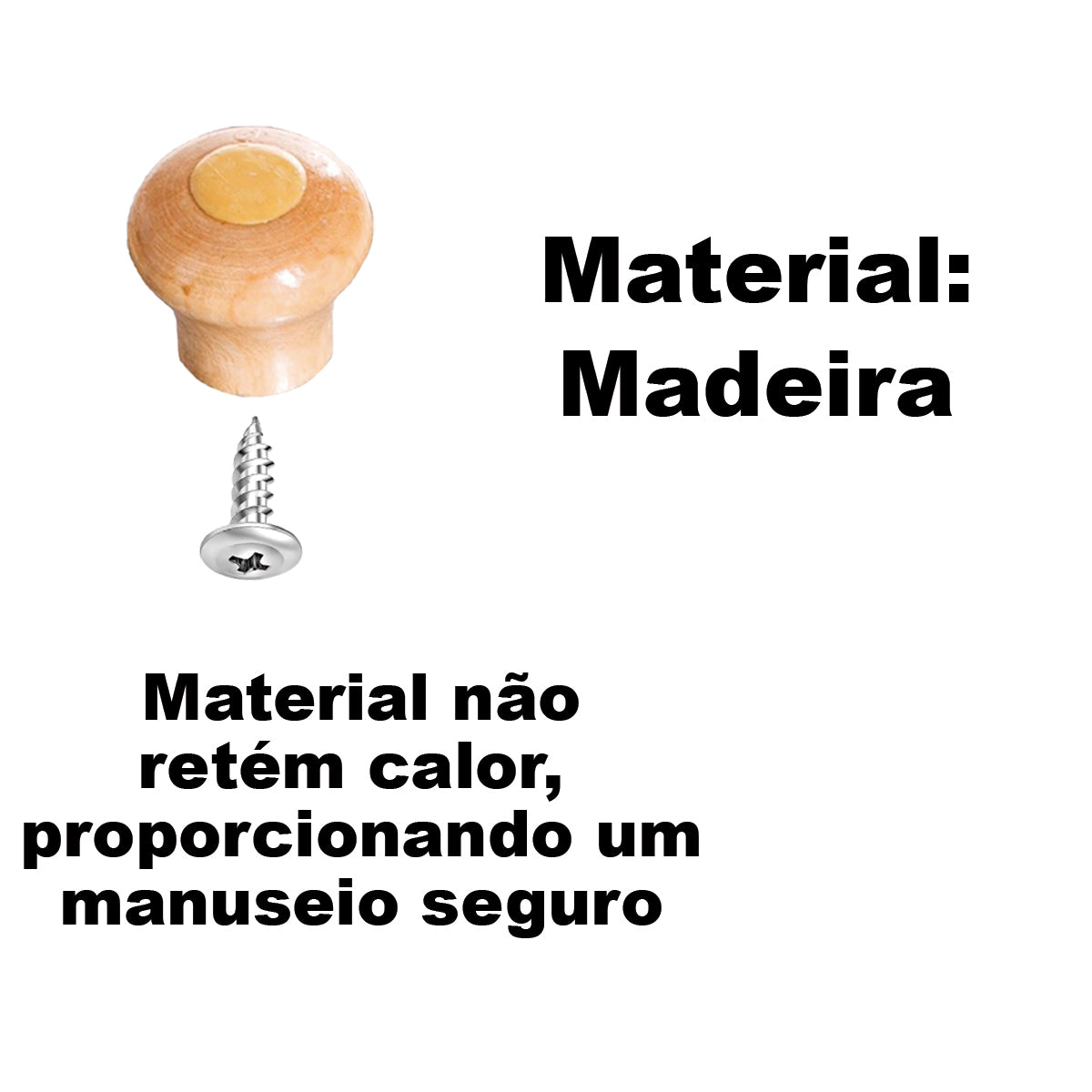 Puxadores de Madeira para Tampas