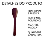 Colher para Arroz de Madeira 28cm Artesanal