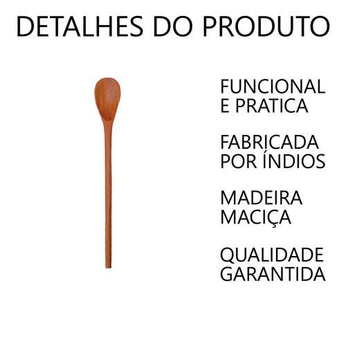 Colher para Molho de Madeira 17cm Artesanal