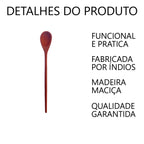 Colher Farinheira de Madeira 23cm Artesanal