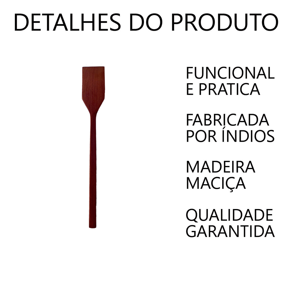 Espátula para Angu de Madeira 37cm Artesanal