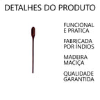 Colher para Pimenta de Madeira 22cm Artesanal