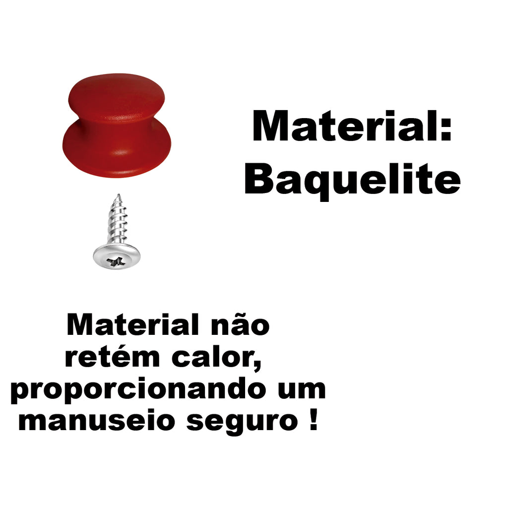Puxadores de Plástico Vermelho para Tampas