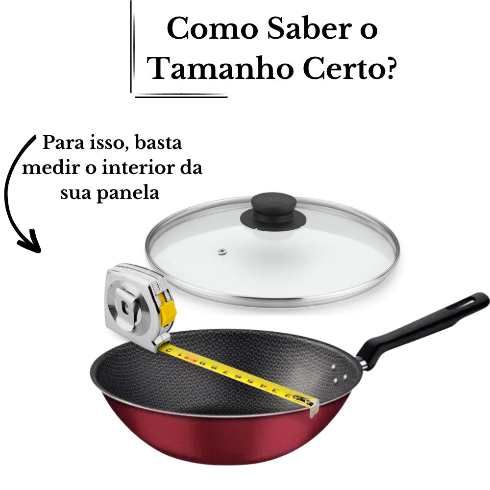 Jogo de 4 Tampas de Vidro Temperado