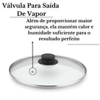 Jogo de 4 Tampas de Vidro Temperado
