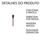 Colher para Pimenta de Madeira 13cm Artesanal