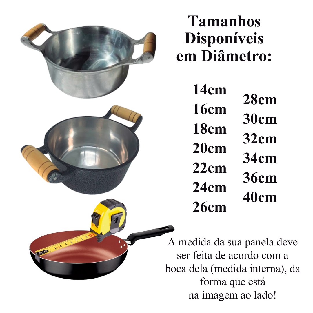 Panela de Alumínio Fundido Grosso