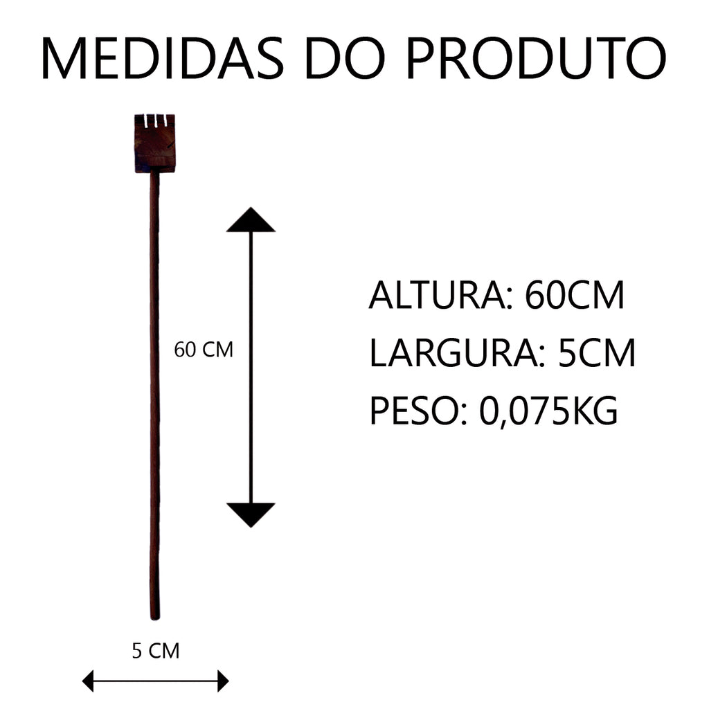 Coçador de Costas em Madeira 60cm