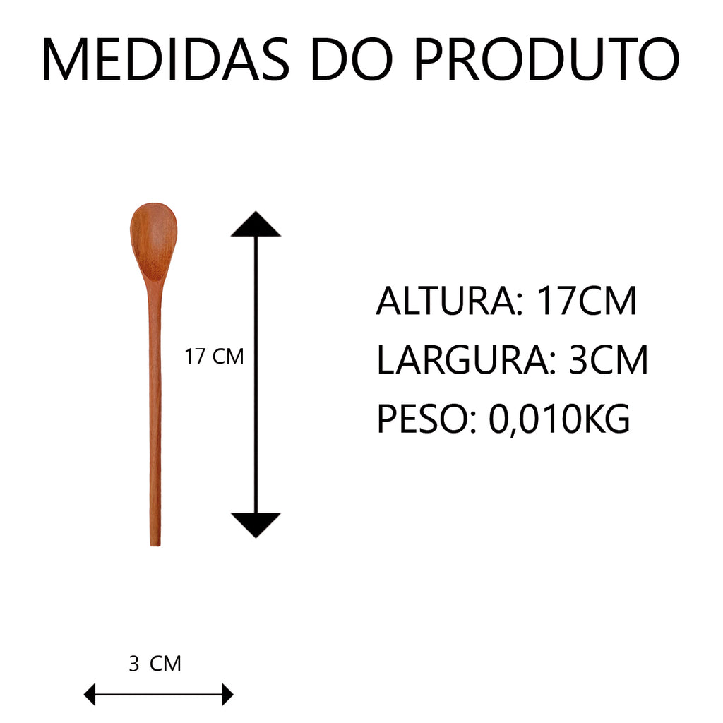 Colher para Molho de Madeira 17cm Artesanal