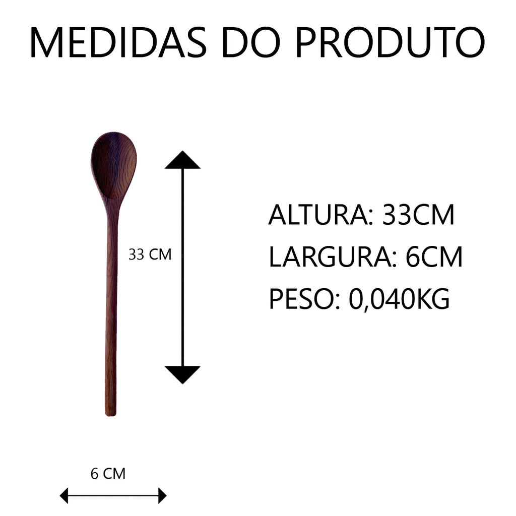Colher de Pau 33cm (N2) Artesanal
