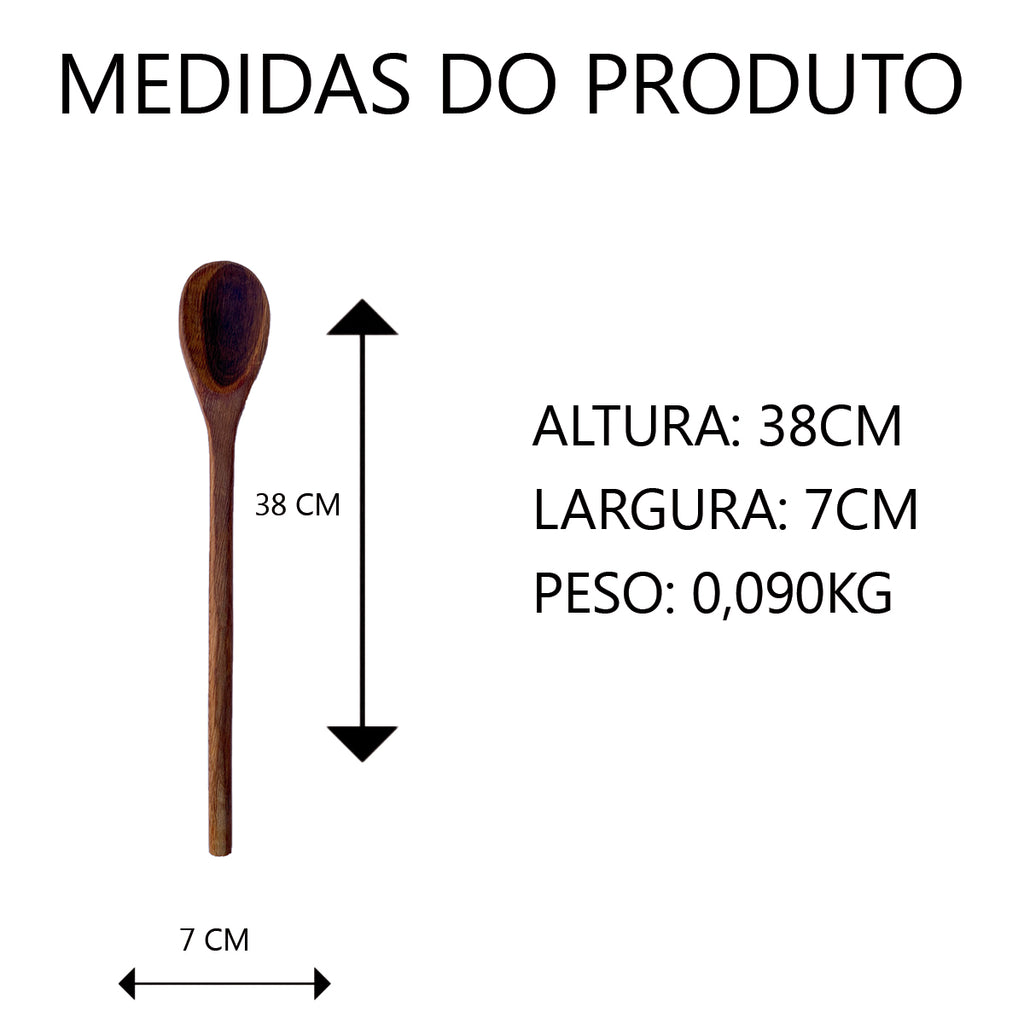 Colher de Pau 38cm (N3) Artesanal
