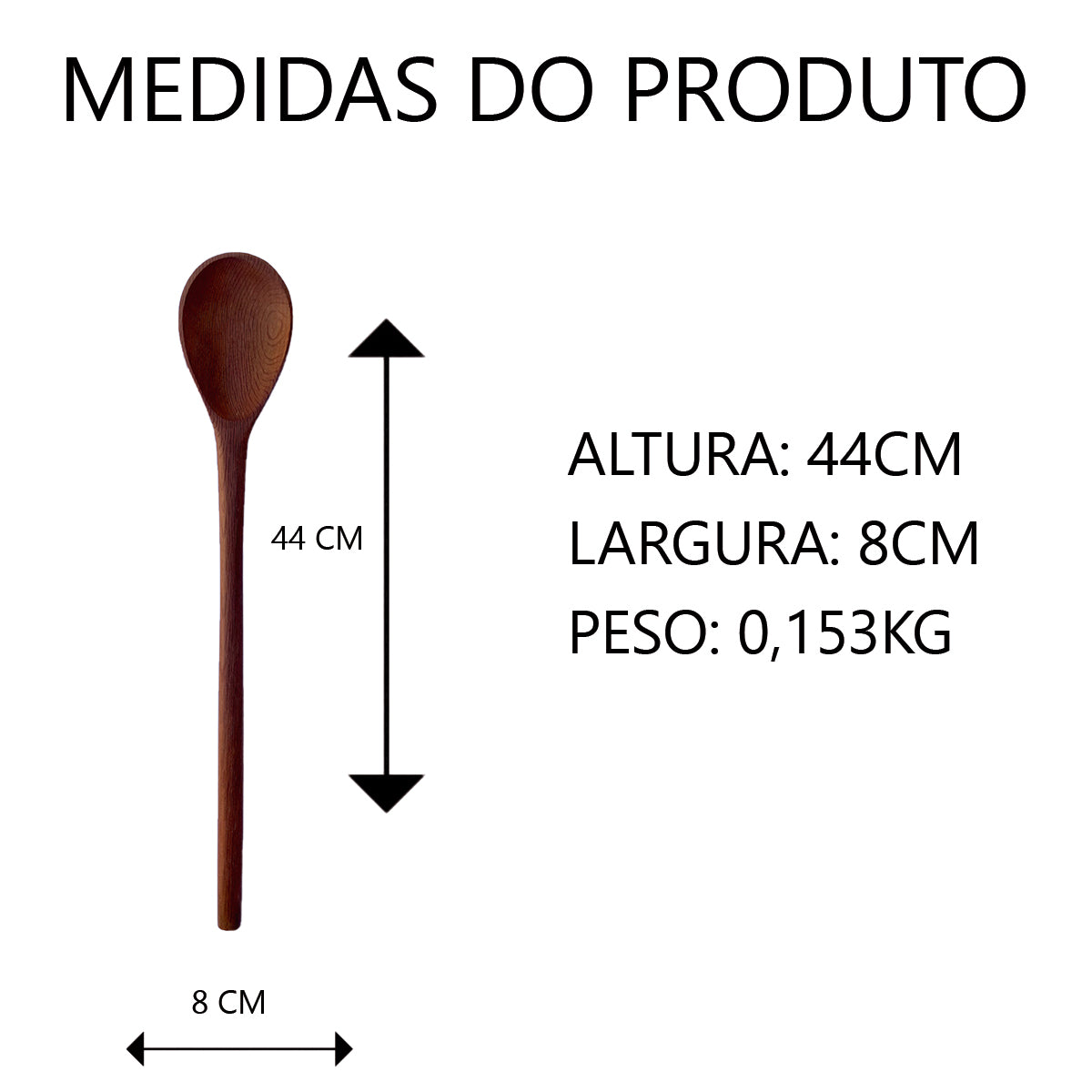 Colher de Pau 44cm (N4) Artesanal