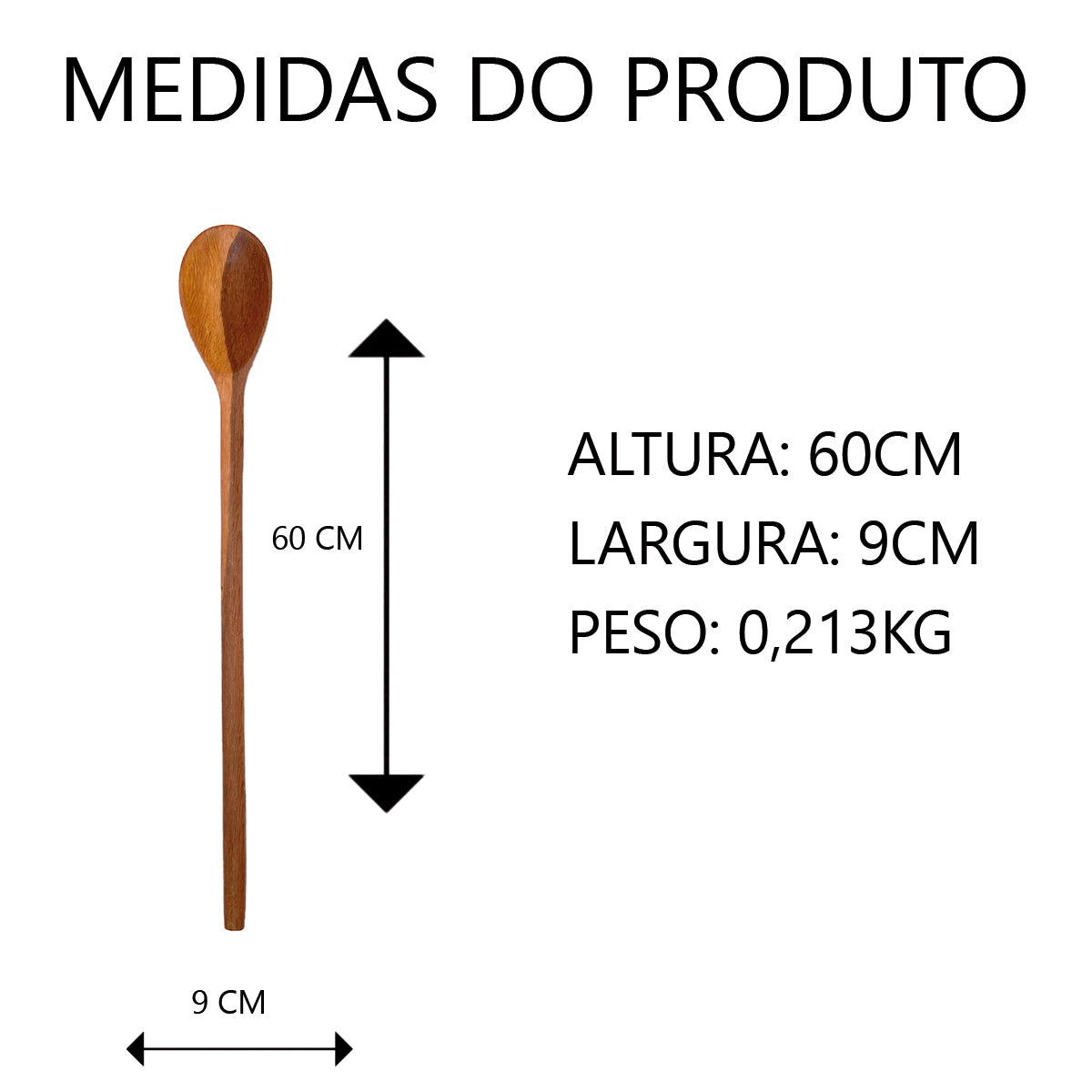 Colher de Pau 60cm (N5) Artesanal