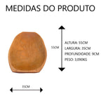 Gamela em Madeira Maciça Rústica 55x35cm Artesanal