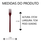 Garfo para Churrasco de Madeira 37cm Artesanal