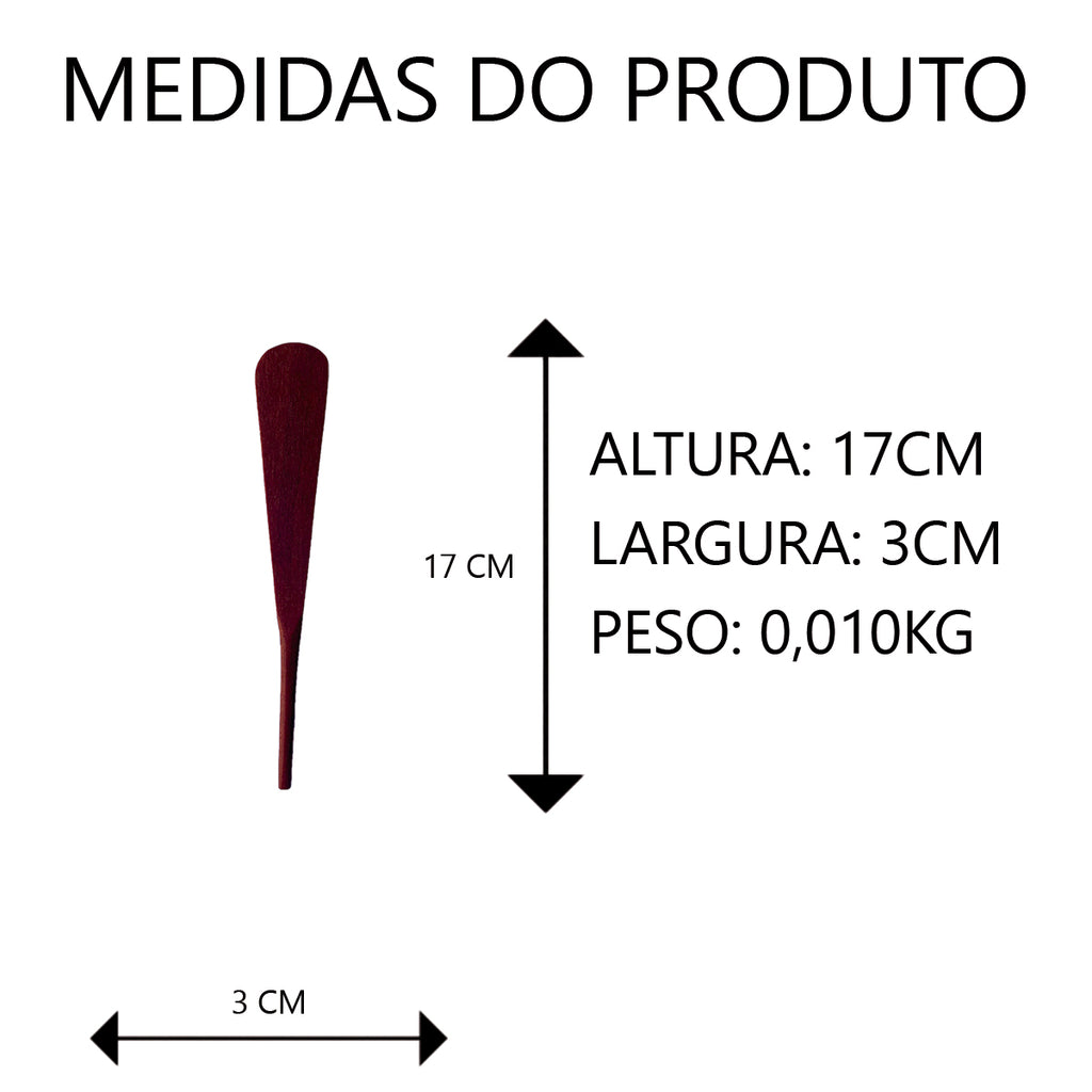 Espátula para Patê de Madeira 17cm Artesanal