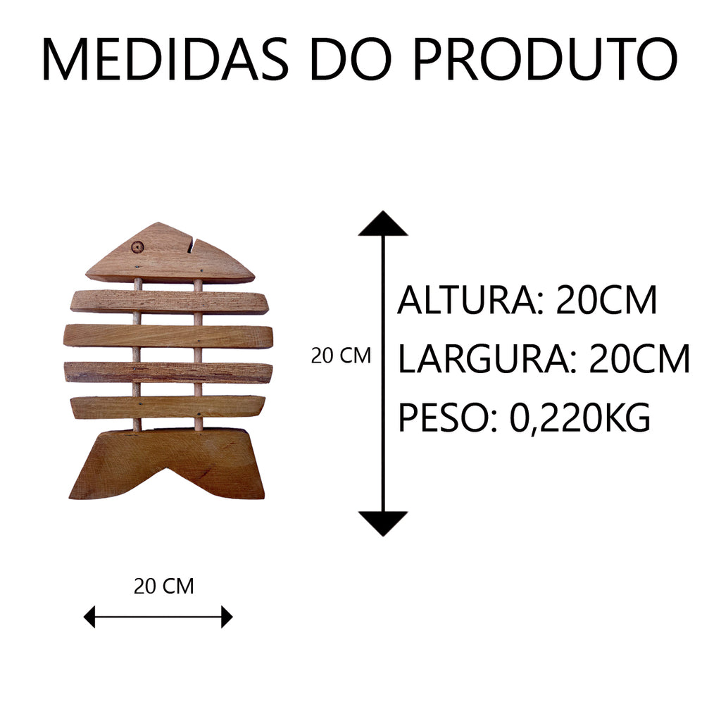 Descanso de Panela de Madeira 20cm Artesanal 5 Modelos