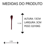 Colher para Pimenta de Madeira 13cm Artesanal