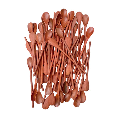 Colheres para molho em madeira, 17cm, várias unidades