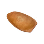 Gamela de madeira maciça artesanal, 45x25cm, ideal para servir carnes, churrascos e petiscos