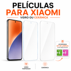 Películas para Xiaomi em vidro temperado ou cerâmica, com kit de limpeza incluso